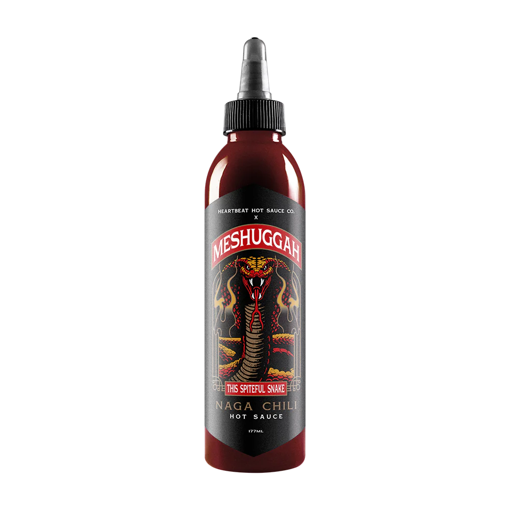 Meshuggah x Heartbeat Hot Sauce "This Spiteful Snake" Naga Chili
