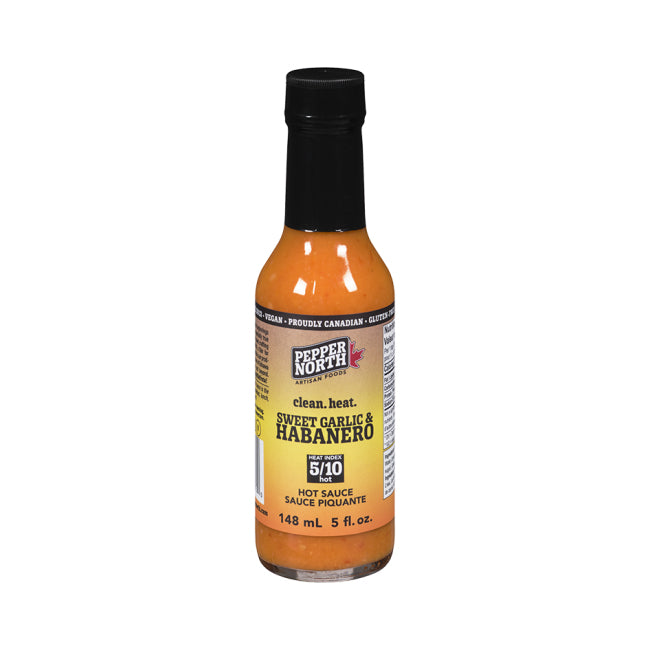 Pepper North Sweet Garlic & Habanero Hot Sauce (aka Solar Flare) - Lucifer's House of Heat