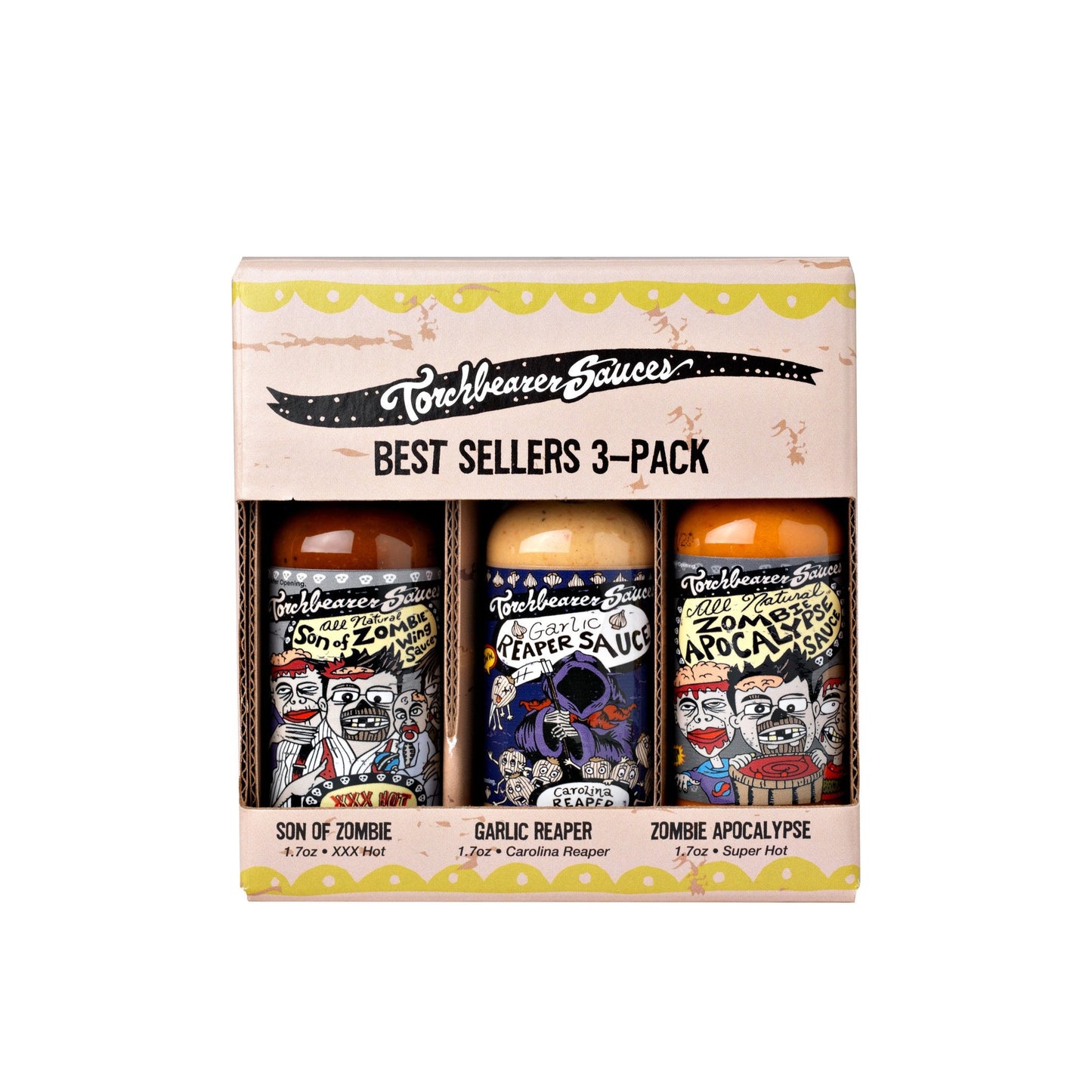 Torchbearer Hot Sauce 3-Pack of Mini Bottles