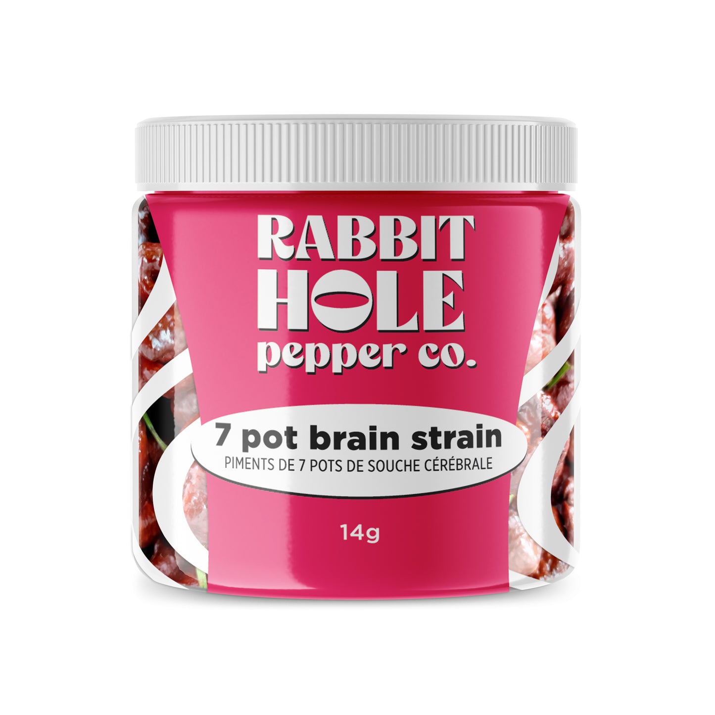 Rabbit Hole 7-Pot Brain Strain Dried Pepper Pods (1,200,000 SHU)