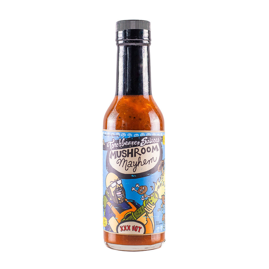 Torchbearer Mushroom Mayhem Hot Sauce - Lucifer's House of Heat